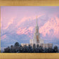 Payson Temple Winter Evening