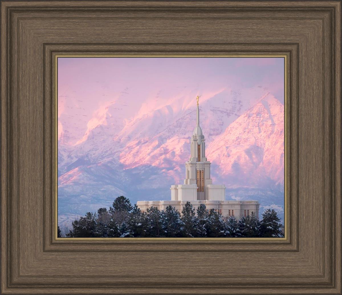 Payson Temple Winter Evening