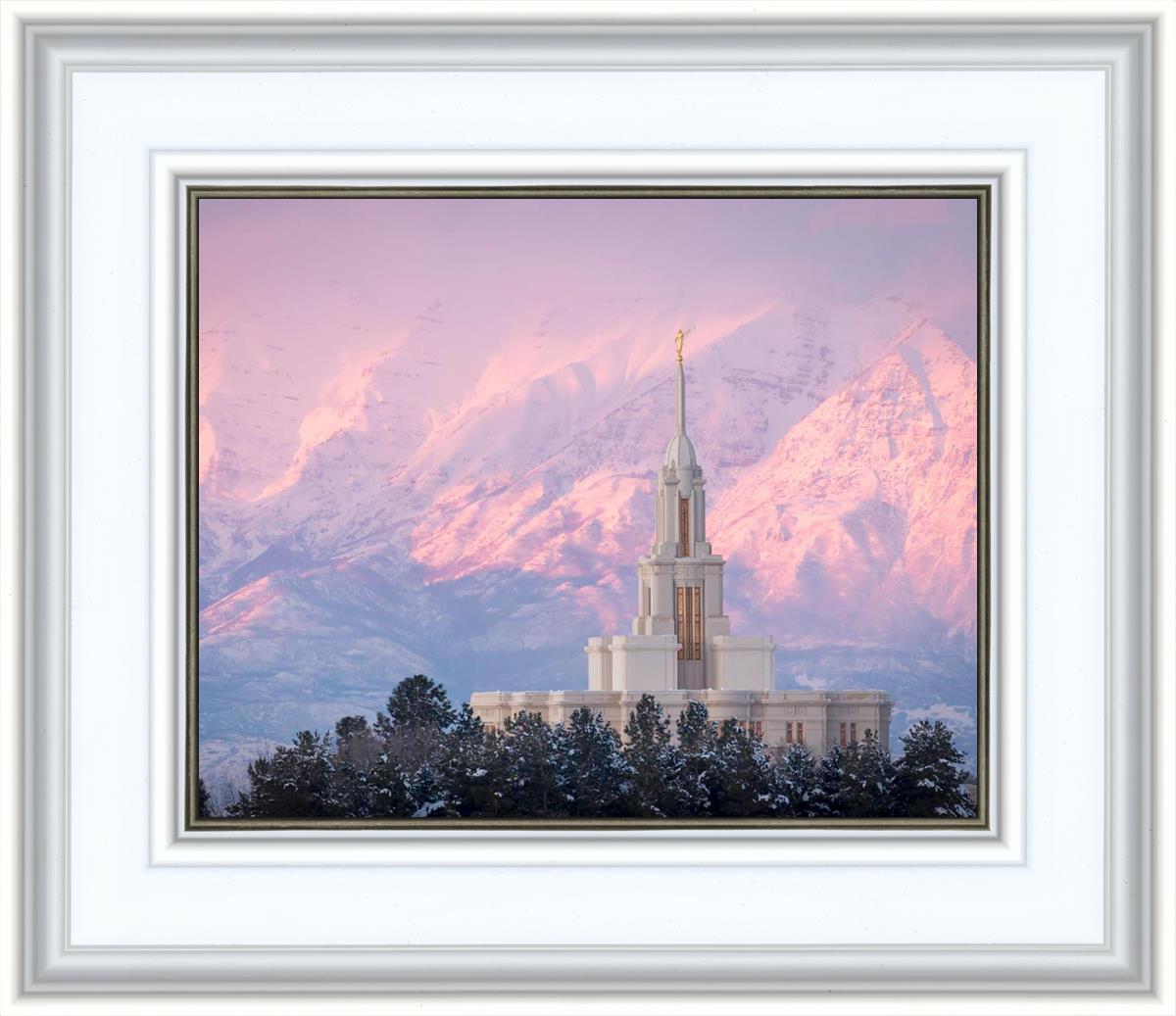 Payson Temple Winter Evening