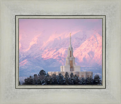Payson Temple Winter Evening