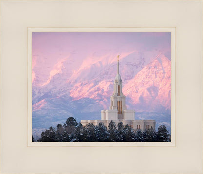 Payson Temple Winter Evening