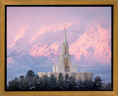 Payson Temple Winter Evening