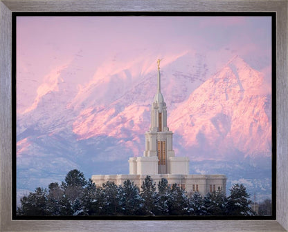 Payson Temple Winter Evening