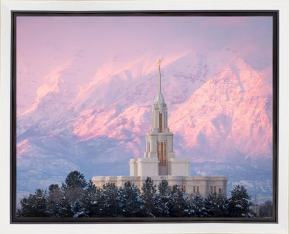 Payson Temple Winter Evening