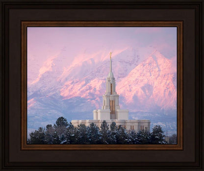 Payson Temple Winter Evening