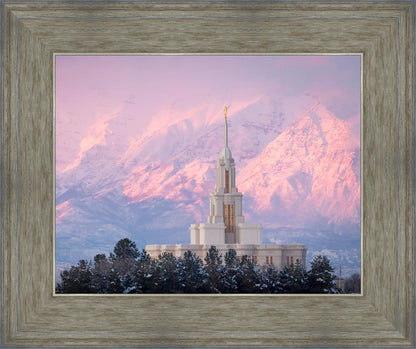 Payson Temple Winter Evening