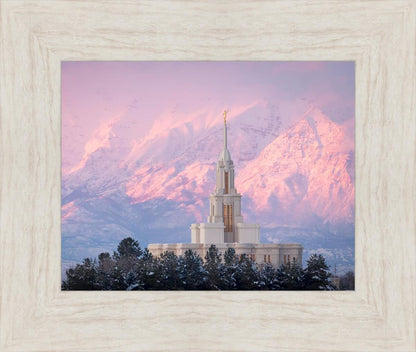 Payson Temple Winter Evening