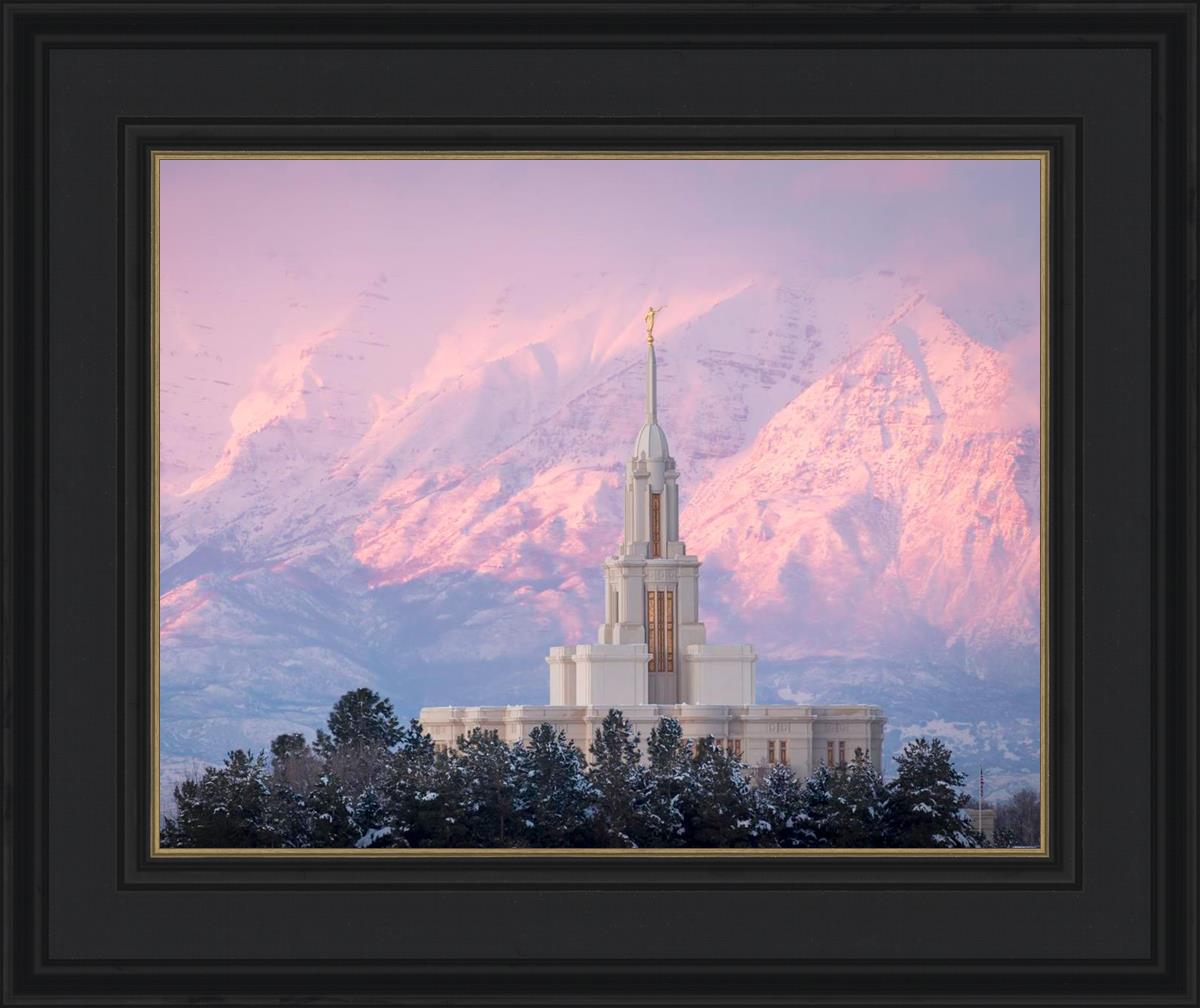 Payson Temple Winter Evening