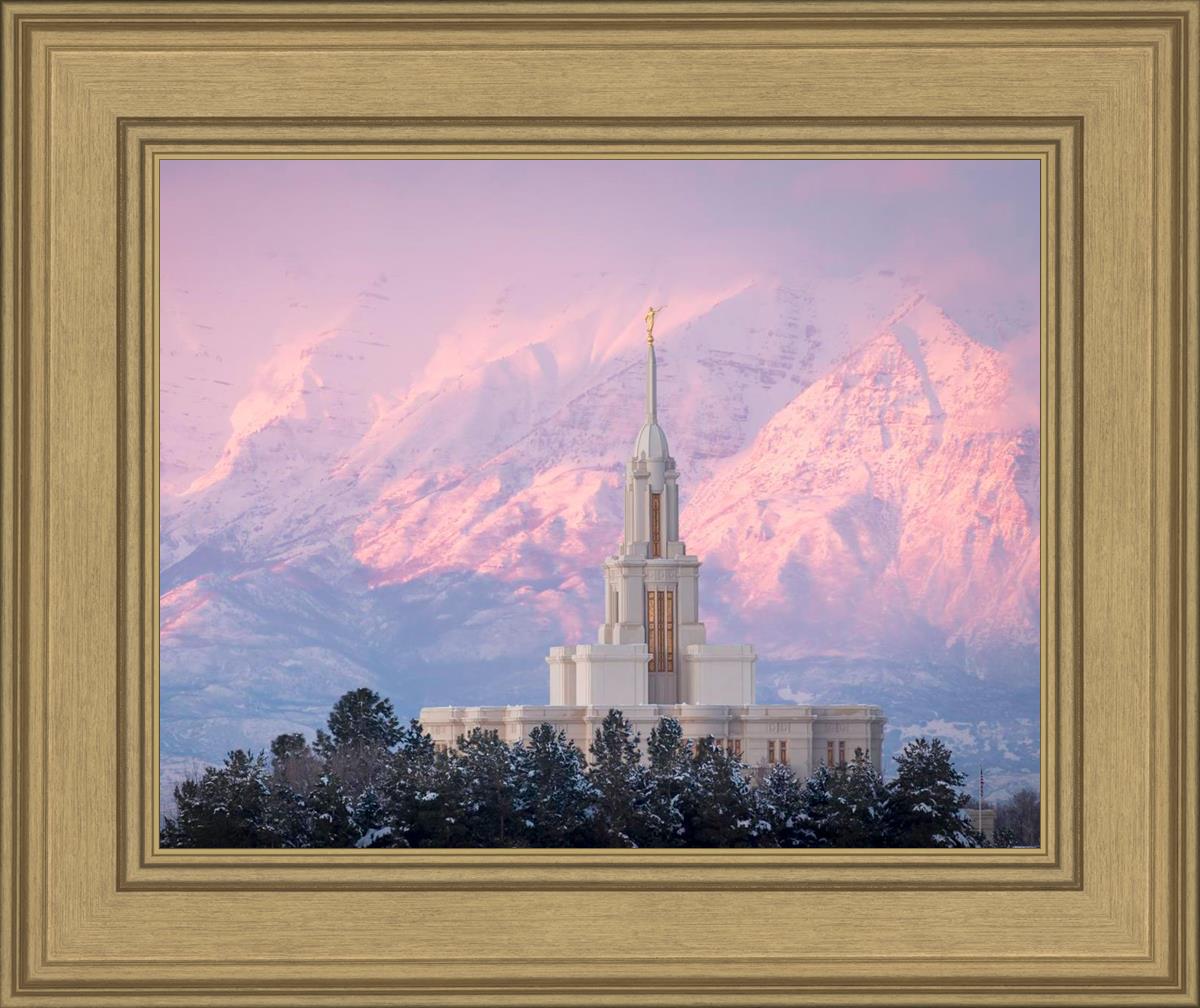 Payson Temple Winter Evening