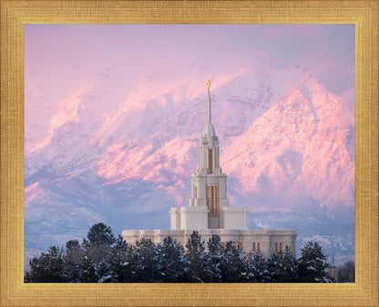 Payson Temple Winter Evening