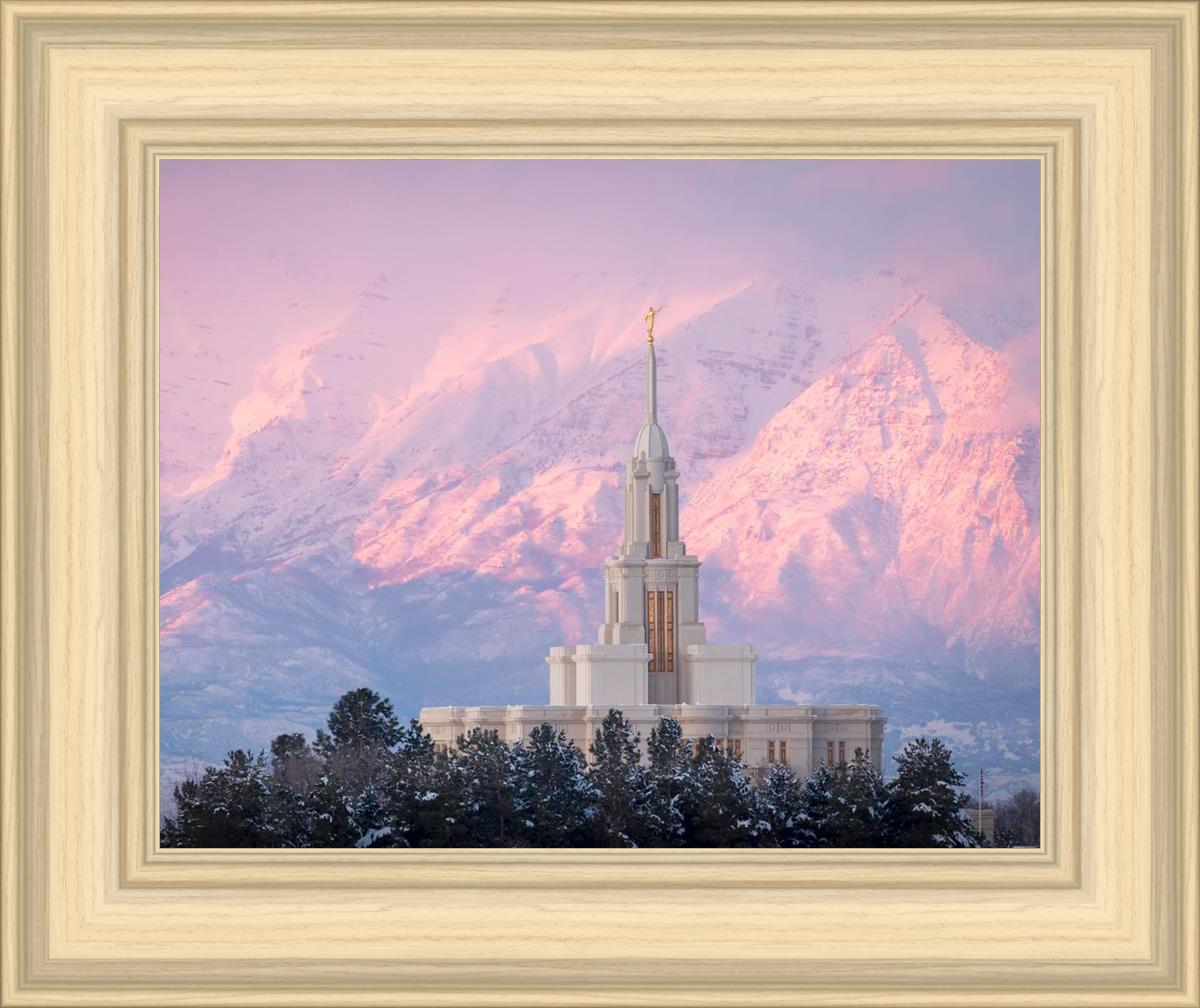Payson Temple Winter Evening