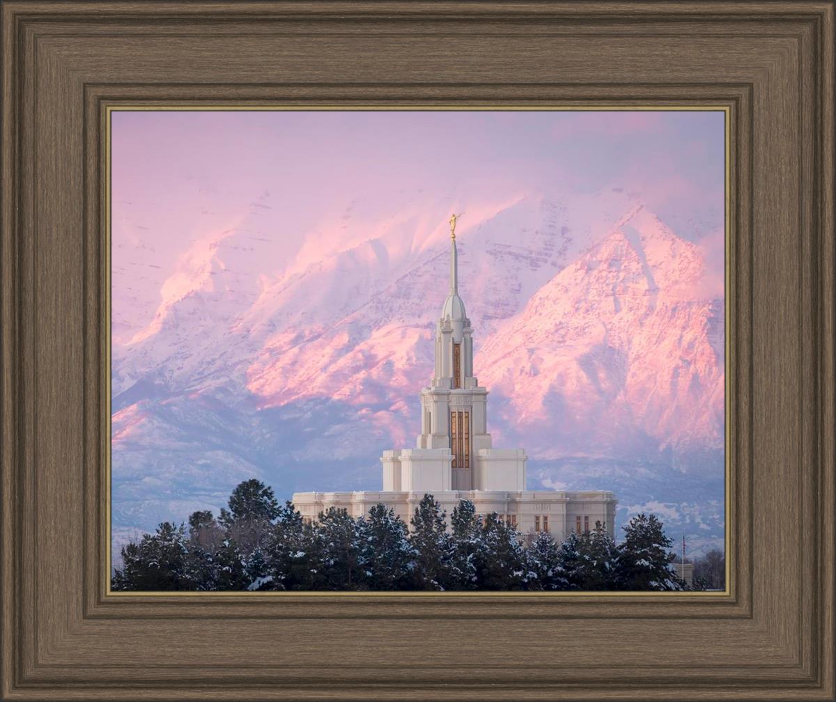 Payson Temple Winter Evening