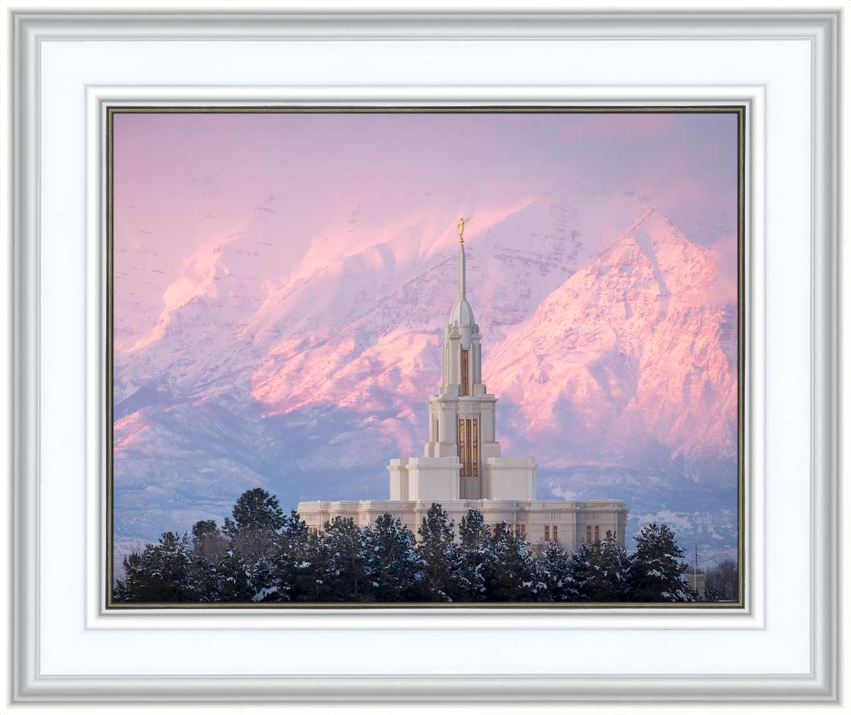 Payson Temple Winter Evening