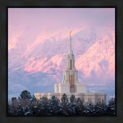 Payson Temple Winter Evening