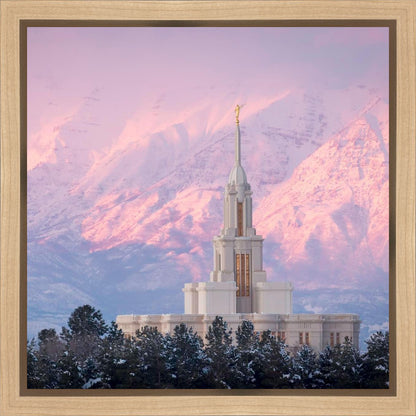 Payson Temple Winter Evening