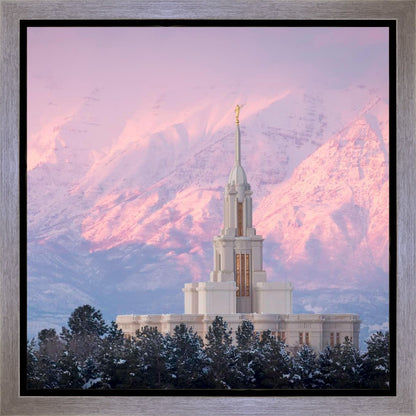 Payson Temple Winter Evening