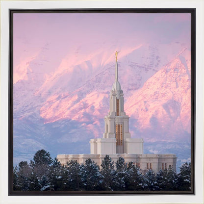 Payson Temple Winter Evening