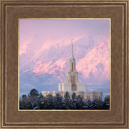 Payson Temple Winter Evening