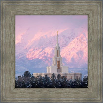 Payson Temple Winter Evening