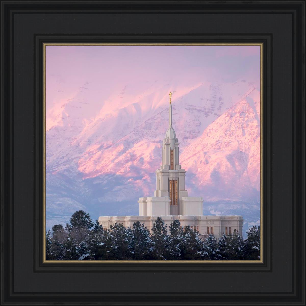 Payson Temple Winter Evening