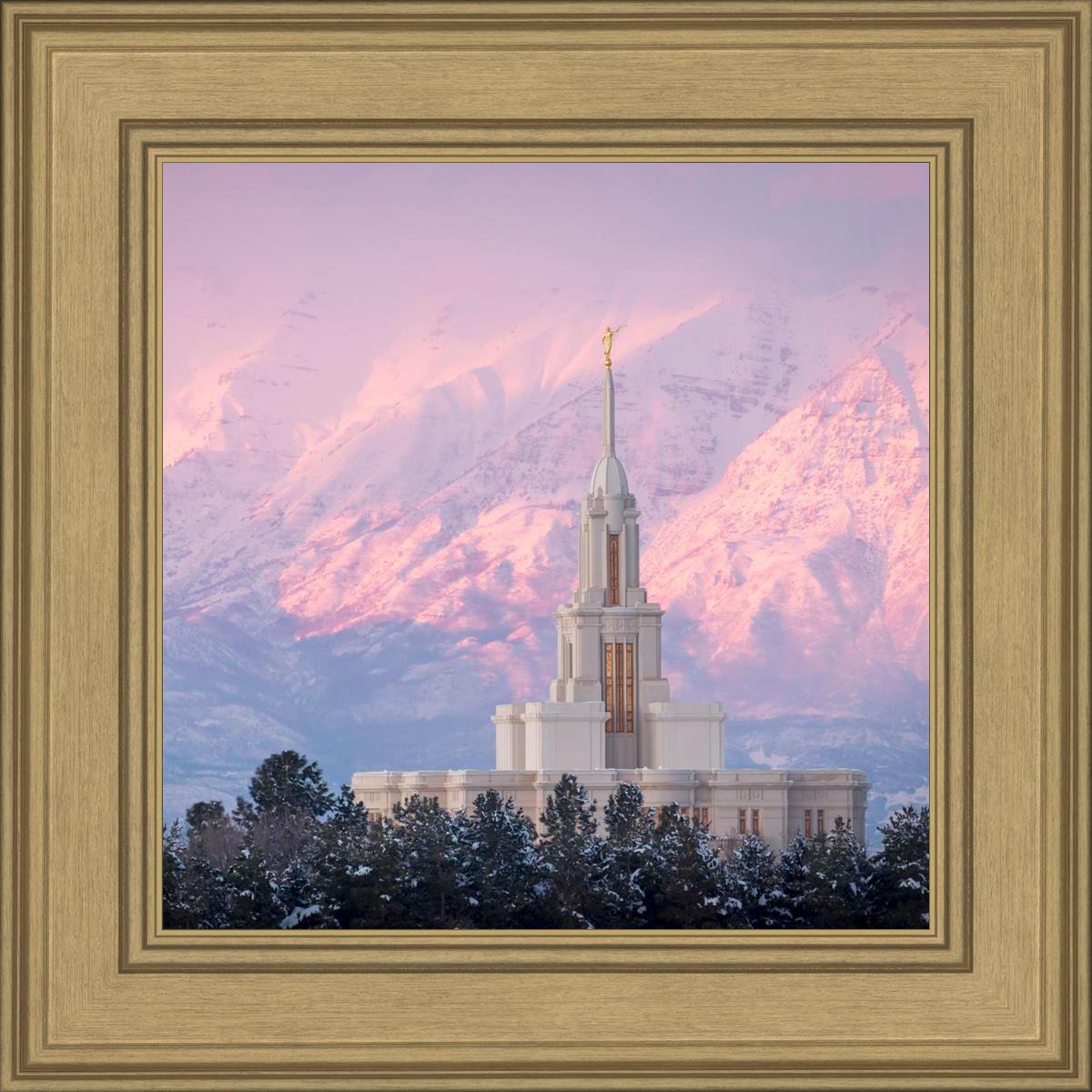 Payson Temple Winter Evening