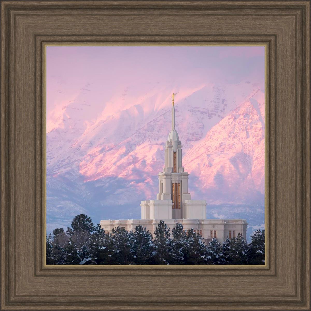Payson Temple Winter Evening