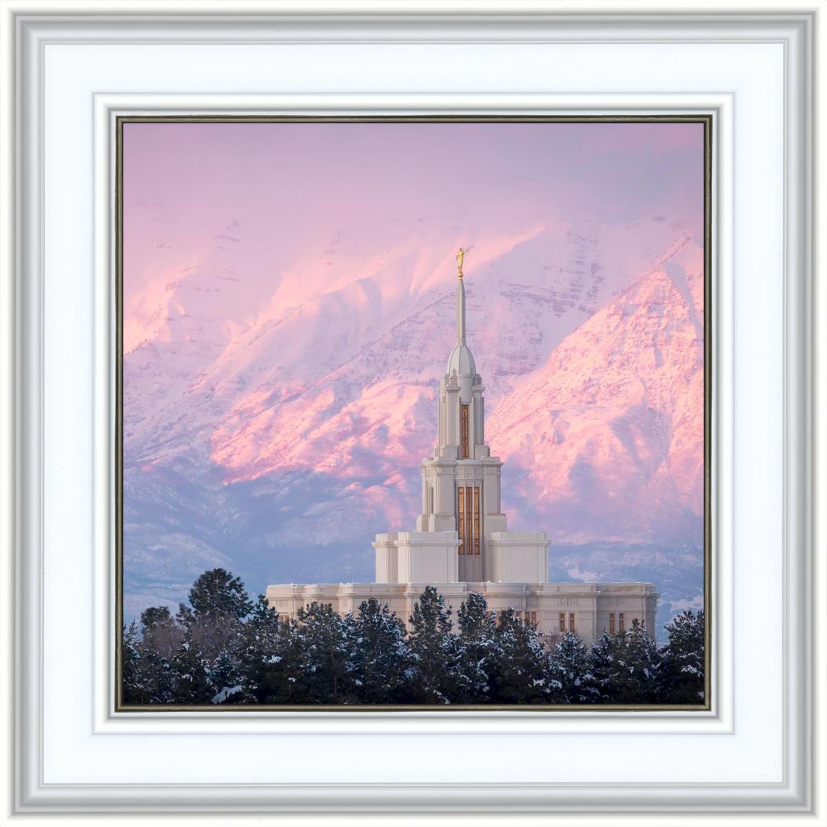 Payson Temple Winter Evening