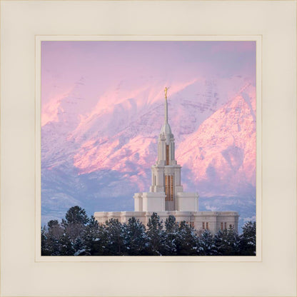 Payson Temple Winter Evening