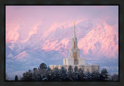 Payson Temple Winter Evening