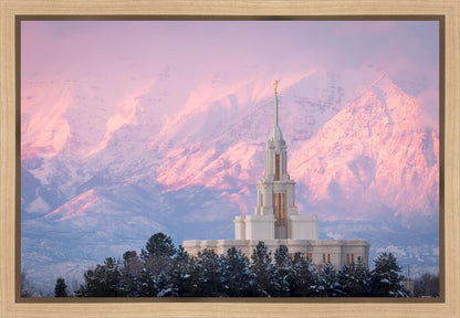 Payson Temple Winter Evening