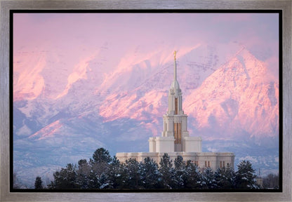 Payson Temple Winter Evening