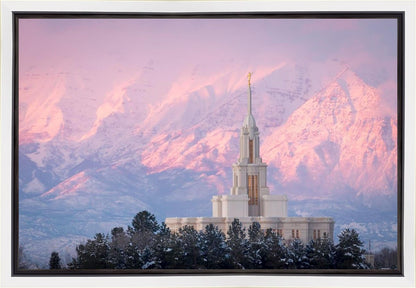 Payson Temple Winter Evening