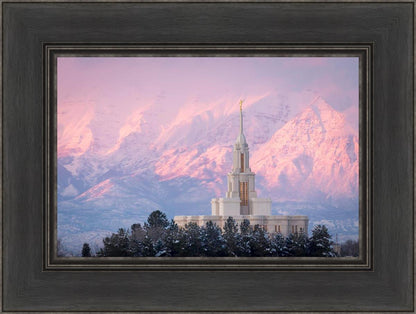 Payson Temple Winter Evening