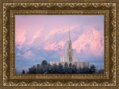 Payson Temple Winter Evening