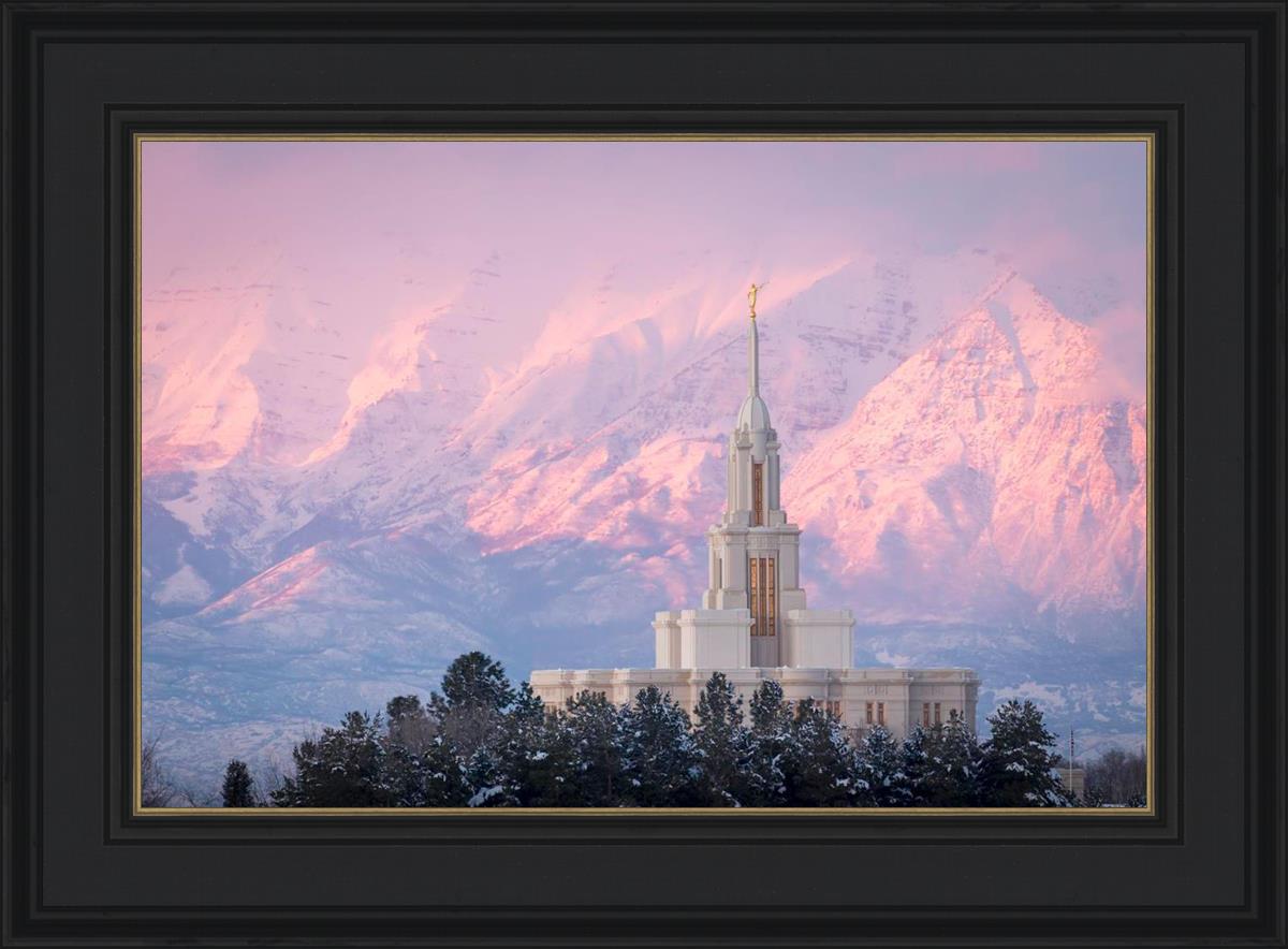 Payson Temple Winter Evening