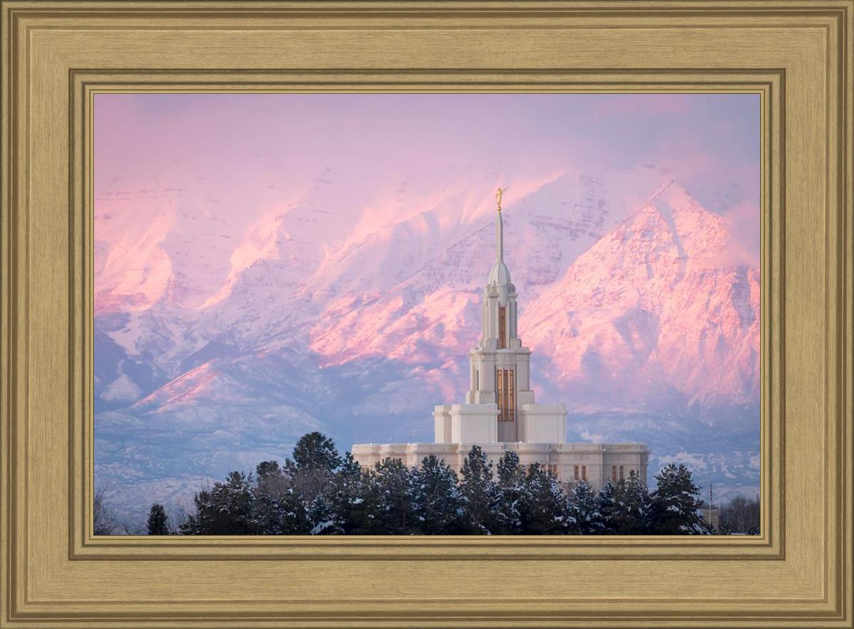 Payson Temple Winter Evening