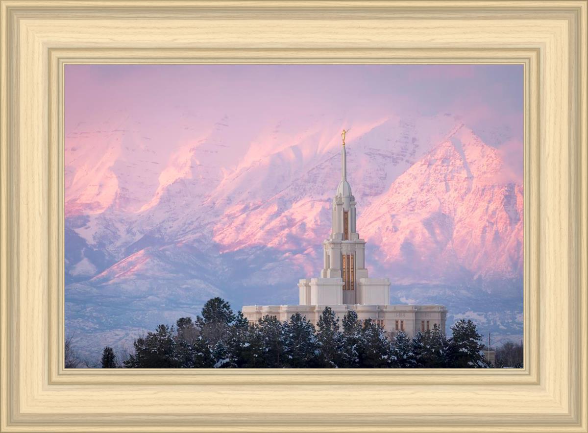 Payson Temple Winter Evening