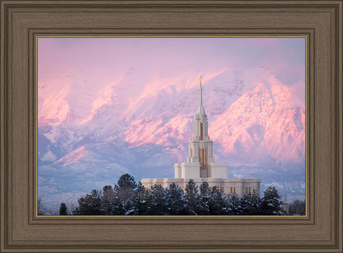 Payson Temple Winter Evening