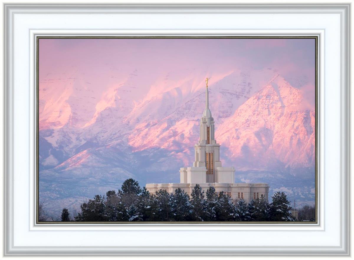 Payson Temple Winter Evening