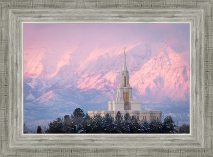 Payson Temple Winter Evening