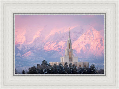 Payson Temple Winter Evening