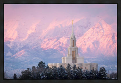 Payson Temple Winter Evening