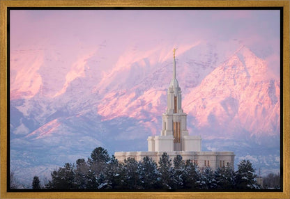 Payson Temple Winter Evening