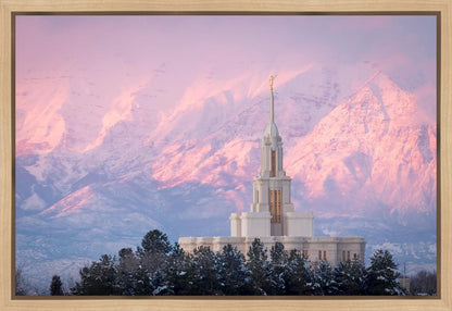 Payson Temple Winter Evening