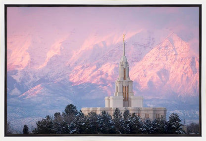 Payson Temple Winter Evening