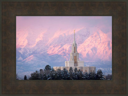 Payson Temple Winter Evening
