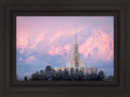 Payson Temple Winter Evening