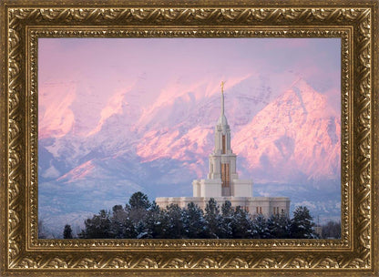 Payson Temple Winter Evening