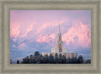 Payson Temple Winter Evening