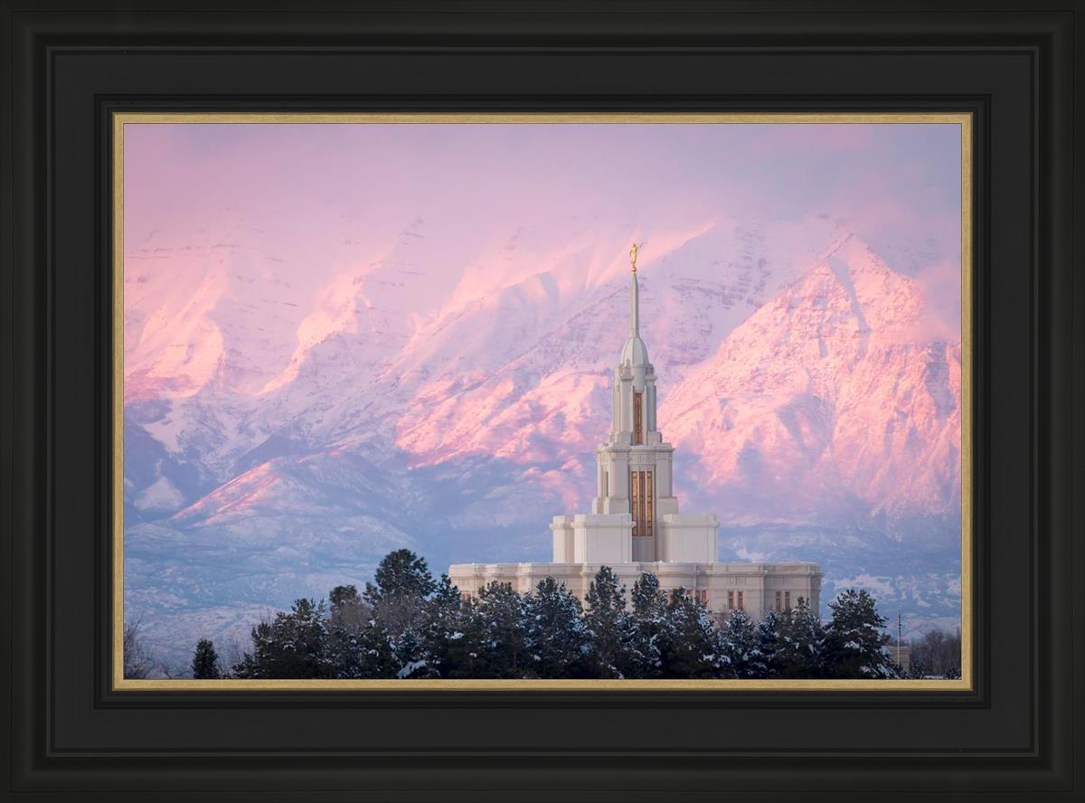Payson Temple Winter Evening